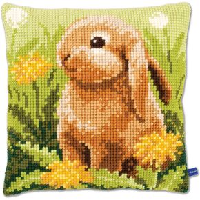 Vervaco Little Hare Pillow Cover Needlepoint Kit