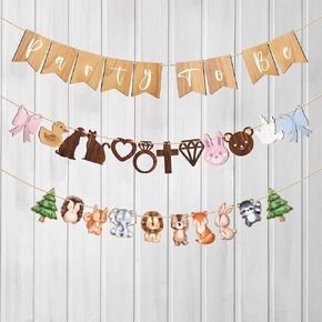 Customized Banner Rustic Wooden Personalized Text Bunting Banner Party Decoration for Birthdays Weddings or any Occasion Photo Backdrop Wall Hanging Decor (Oak)