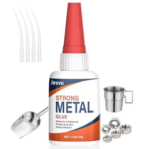 Super Glue for Metal, Clear Instant Cyanoacrylate Adhesive for Metal Repair, Waterproof, Heat-Resistant, Ideal for Steel, Aluminium, DIY, Jewelry
