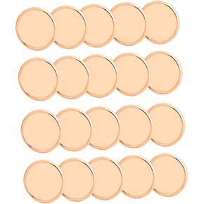 DOITOOL 20pcs Solid Binder Discs 28mm Round Planner Discs for DIY Notebook Book Binding Supplies Material