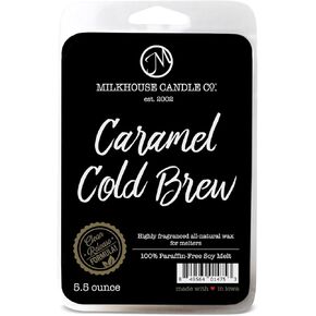 شركة Milkhouse Candle Company ، Caramel Cold Brew ، Creamery Collection Soy Wax Therts ، 5.5 أونصة