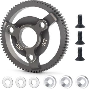 Metal 48P Spur Gear 74T 76T 83T 86T 90T for 1/10 Tra-xxas Slash 2WD Rustler Stampede TellurideRC Car Upgrade Parts(74T)