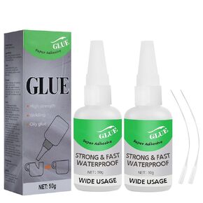 2Pcs Magic Glue,Universal Super Glue,Multifunctional Glues,Magic Glue Super Adhesive Strong & Fast Waterproof Wide Usage,All Purpose Super Glues for Metal, Plastic, Wood, Ceramics