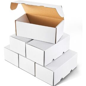 Sepamoon 6 PCS 400 Count Trading Card Box Game Tradiable Sport Cases for Baseball و Football و Basketball Storage