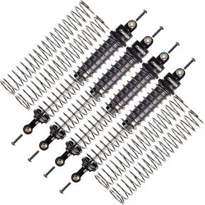 120mm RC All Aluminum Alloy Oil Filled Shock Absorbers kit for D90 TRX4 Axial SCX10 Tamiya Bullhead SuperClod Buster Truck Crawler/Truck/Car Upgrades Replace Parts （Orange） in Kuwait
