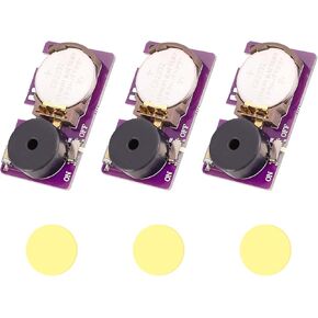 3Pcs Cricket Noise Maker Prank,with 16 Sounds Beeping for Several Months Hidden Sound Prank Small Size and Long Battery Life,Suitable for Party, Office, Home, School, Car (Dark Purple)