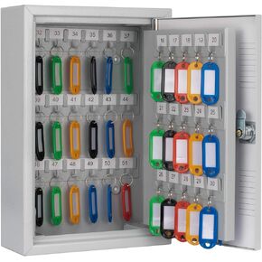 Steel 50 Position Key Safe Wall Mount Cabinet Storage Key Lock Safe Box