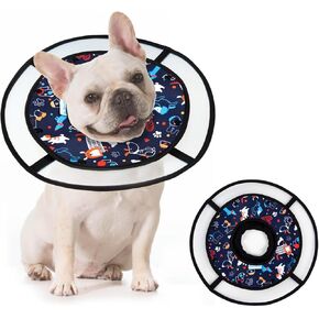 Paw Legend Soft Dog Cone Collar for Dogs After Surgery Pet Recovery Collar for Small Medium Short-Nosed Cats Lightweight Comfy Cone Alternative to Stop Licking, M