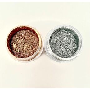Silver Highlighter & Gold Highlighter Set (2 pack) Luxury Cake Dust, 10 grams, USA Made