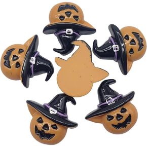 10pc Halloween Ghost3 Resin Flatback Cabochon DIY Scrapbooking Embellishment Craft Making Hair Clips Cell Phone Deco22mmx30mm