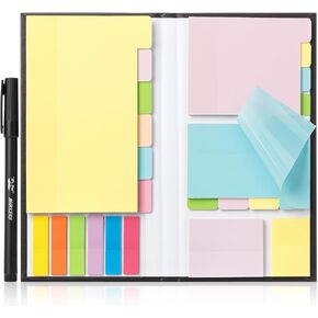 Mr. Pen- Sticky Note Set, 380 Pack, Pastel Colors, Transparent Sticky Notes Tabs, Divider Sticky Notes, Translucent Sticky Notes, Planner Sticky Notes, Sticky Note Dividers Tabs