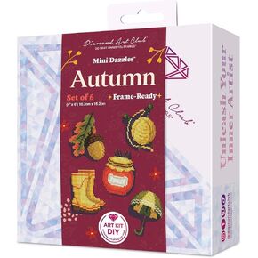 Diamond Art Club Hello Summer Mini Fazzles ، Fun Diy Diamond Painting Kit للبالغين ، قماش فن الماس للمبتدئين ، 4 "× 6" "(حزمة 6) ، DAC-MD-007 in Kuwait