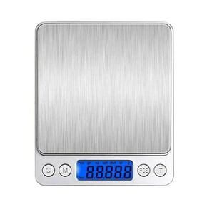 Digital Pocket Scales 0.01g/ 3000g High-Precision Kitchen Food Scales, Stainless Steel Jewelry Scales with Mini Kitchen Scale with Back-Lit LCD Display, Tare, and PCS Features