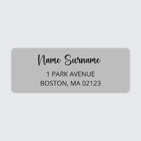 Personalized Blush Pink Colorblock - Return Address Labels x 100