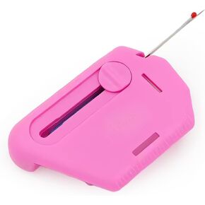 Eastrpupira 2-in-1 Adjustable Seam Guide with Built-in Seam Ripper, Stitch Remover Tool, Multifunctional Hemmer Guide with Scale (Pink)