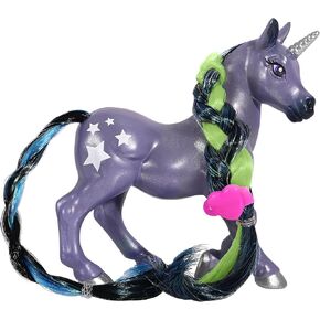 Breyer Horses Mane Beauty Li'l Beauties | Caprina - Unicorn | Brushable Mane and Tail | 4.25" L x 3.25" H | Model #B-MB-10376