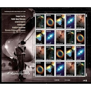 2000 Hubble Telescope Images 33 Cent Pane of 20 Postage Stamps Scott 3388a