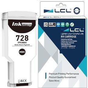 LCL Compatible with HP 728 Matte Black 300-ml Ink Cartridge (F9J68A) Replacement for HP DesignJet T830 MFP & T730 Large Format Plotter Printers