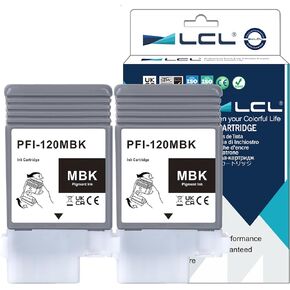 LCL PFI-120 PFI120 Matte Black 130 ML حبر بديل للحبر Canon PFI120MBK PFI-120MBK 2884C001AA لـ ImagePrograf GP-200 GP-300 TM-200 TM-205 TM-300 TM-305 TM-25