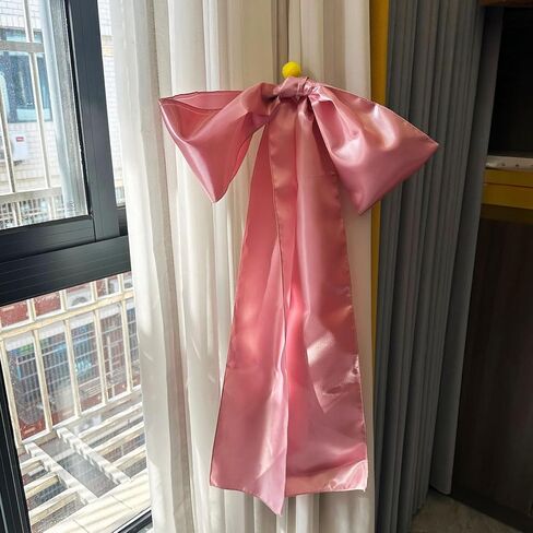 ديكور كبير لحفل القوس ، 18 × 33 بوصة كبيرة من أقواس وردية كبيرة كويكيت ، خلفية الحفلات ، الشريط العملاق تويست ربطة عنق هدية معلقة القوس لعيد الميلاد لحفلة البكالوريوس دش دش الزفاف الزفاف in Kuwait