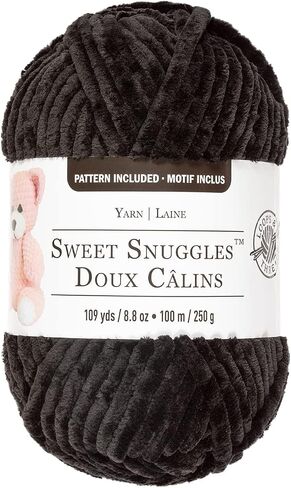 Loops & Threads Sweet Snuggles Yarn - Solid Yarn for Knitting, Crochet, Weaving, Arts & Crafts - Silver, Bulk 18 Pack in Saudi Arabia