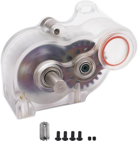 Aluminum LCG Center Transmission Gearbox with Steel Gear Upgrades Part for for 1/10 RC Car SCX10 TRX4 RC4WD Capra Axle DIY Chassis(Colorful) in Saudi Arabia