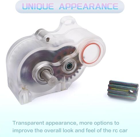 Aluminum LCG Center Transmission Gearbox with Steel Gear Upgrades Part for for 1/10 RC Car SCX10 TRX4 RC4WD Capra Axle DIY Chassis(Colorful) in Saudi Arabia