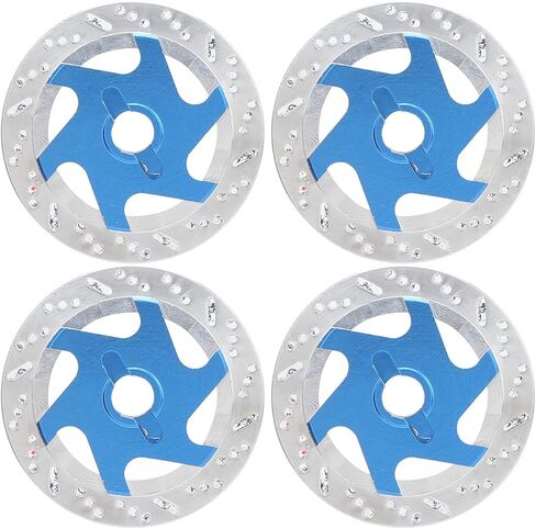 4PCS Universal Aluminum Alloy RC Car Brake Disc Metal Hex Adapter for 1/10 Remote Control Car (Gold) in Saudi Arabia