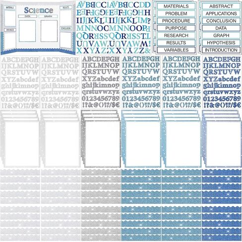 96 PCS Glitter Science Fair Supplies تشمل لوازم العناوين العاطفية للعلوم العاطفية العناوين. in Saudi Arabia