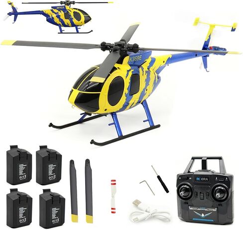 RC ERA C184 MD500 RC Helicopter ، 2.4G 4CH 4CH-PROPELLER RC HELICOPTER مع 6 محاور GYRO و One-IDEAL in Kuwait