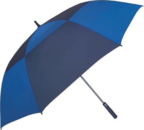 golf umbrella large size 68 inches air vent double canopy windproof automatic straight rain umbrellas (black) in Kuwait