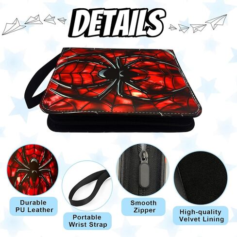Trading Card Binder, 4 Pockets 400 Cards Holder with 50 Removable Sleeves Card Book Card Organizer for Game Cards Sports Cards Album Gifts for Card Collectors in Saudi Arabia