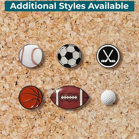 Baseball Push Pins, for Cork Board, Maps, or Lapel Pin Use, Designed in The USA, Baseball Pins, Set of 32 in Saudi Arabia
