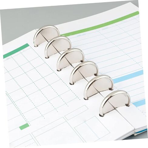 Angoily 20pcs Mushroom Hole Binder Making Mushroom Binding Rings Loose Leaf Discs Loose Leaf Ring Discs Notebook Book Binding Discs Planners Binding Buckle Binder Discs Abs Golden in Saudi Arabia