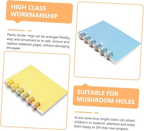 DOITOOL 20pcs Solid Binder Discs 28mm Round Planner Discs for DIY Notebook Book Binding Supplies Material in Kuwait