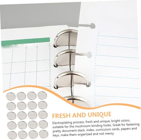 DOITOOL 20pcs Solid Binder Discs 28mm Round Planner Discs for DIY Notebook Book Binding Supplies Material in Kuwait