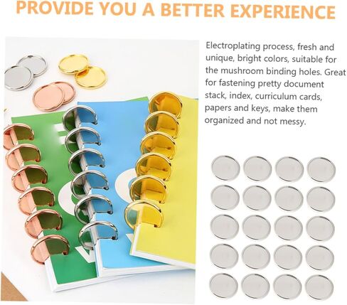 DOITOOL 20pcs Solid Binder Discs 28mm Round Planner Discs for DIY Notebook Book Binding Supplies Material in Kuwait