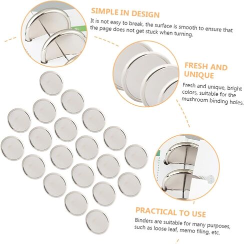 DOITOOL 20pcs Solid Binder Discs 28mm Round Planner Discs for DIY Notebook Book Binding Supplies Material in Kuwait