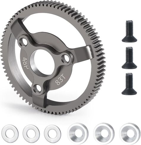 Metal 48p Spur Gear 74t 76t 83t 86t 90t for 1/10 tra-xxas slash 2wd Rustler Stampede Telluriderc Car Parts (74t) in Kuwait