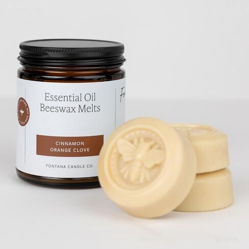 Fontana Candle Company - Fresh Mint and Lime Essential Oil Wax يذوب | مصنوعة من شمع العسل وزيت جوز الهند | غير سامة | مكعبات الشمع المعطرة بخفة in Saudi Arabia