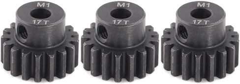 M1 Gear 15T 5mm Bore 3-Pack – High-Precision Hardened Steel Motor Pinion Gear for 1/8 1/10 RC Crawler, Monster Truck, Short Course Truck & Boat (Compatible with Traxxas Axial, FMS, HSP Redcat Losi) in Kuwait