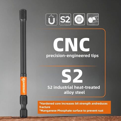 طقم لقم مثقاب سداسي الرأس Impact Hex Head Allen 20 قطعة (متري وSAE)، مجموعة لقم سداسية فولاذية 1/4 بوصة سداسية الشكل S2، أطراف آلية CNC مع مغناطيسية، بطول 2 بوصة مع صندوق تخزين in Kuwait