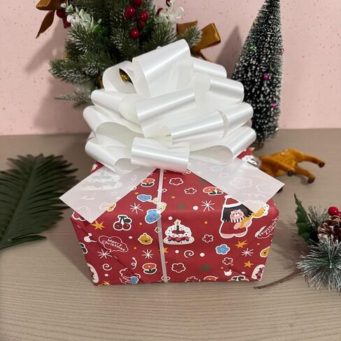 9 Inch Large Red Bows,5pcs Large Gift Bow- for Gift Wrapping, Wreath Decor, Anniversary, Gift Baskets, Christmas, Spring & Summer Events, Party Decorations (Red -2) in Kuwait