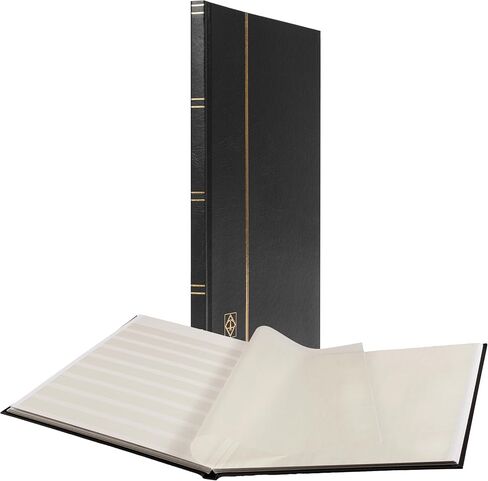 Lighthouse - "Basic" Cover Cover Stockbook for Atts - 16 White Cardstock 9 "X12" (A4) مع شرائح زجاجية - أخضر in Saudi Arabia