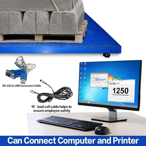 مقياس الطابق الصناعي ، 48 "× 48" ، 5000 رطل/0.5 رطل ، تركز PEC على الصناعة لمدة 60 عامًا in Kuwait