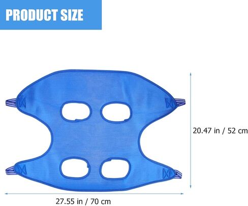 BESPORTBLE Breathable Blue Pet Hammock for Cats and Dogs Elevated Grooming Bed for Easy Nail Trimming Strong Support for Various Pet Sizes Conveniently Suspended with Metal Grommets in Kuwait
