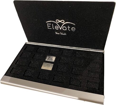 Silver bullion bar Gold Bullion bar Precious Metal Case Holds only Valcambi Combibar 1 gram Gold, Silver, Platinum, and Palladium (Black) EMPTY in Saudi Arabia