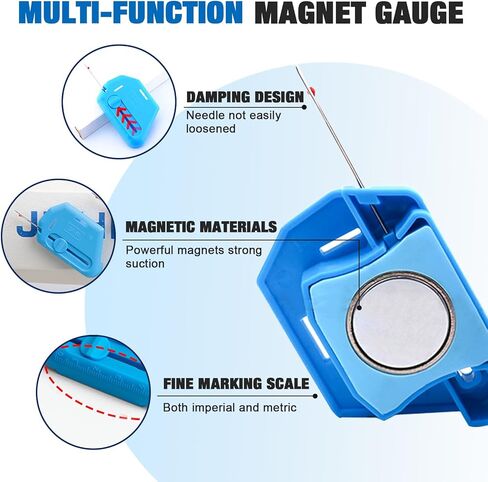 دليل التماس EastRpupira 2-in-1 مع Ripper المدمج ، أداة مزيل Stitch ، دليل هيممر متعدد الوظائف مع مقياس (وردي) in Kuwait