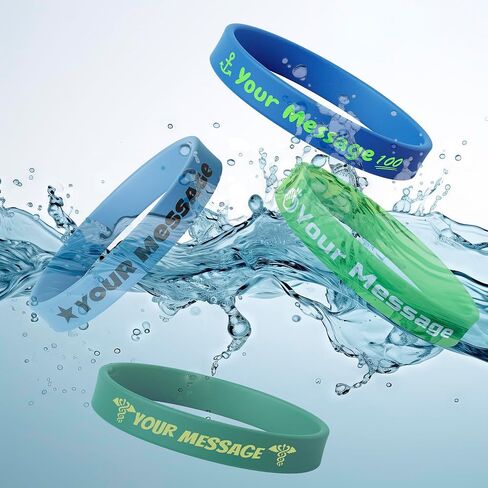 10/30/50/100 PCS Custom Silicone Wristbands for Events, Party, Awareness, Personalized Multi-color Bracelets Bulk in Kuwait