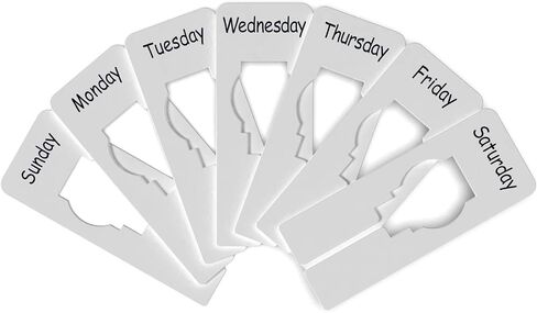 Rectangle Size Dividers - Days of The Week (Multi-Color) in Saudi Arabia
